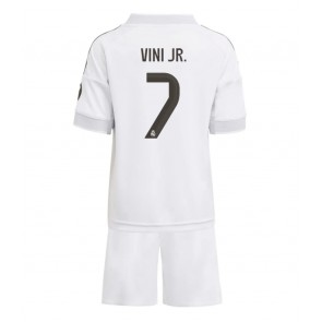 Real Madrid Vinicius Junior #7 Domaci Dres za Dječji 2025-26 Kratak Rukavima (+ kratke hlače)